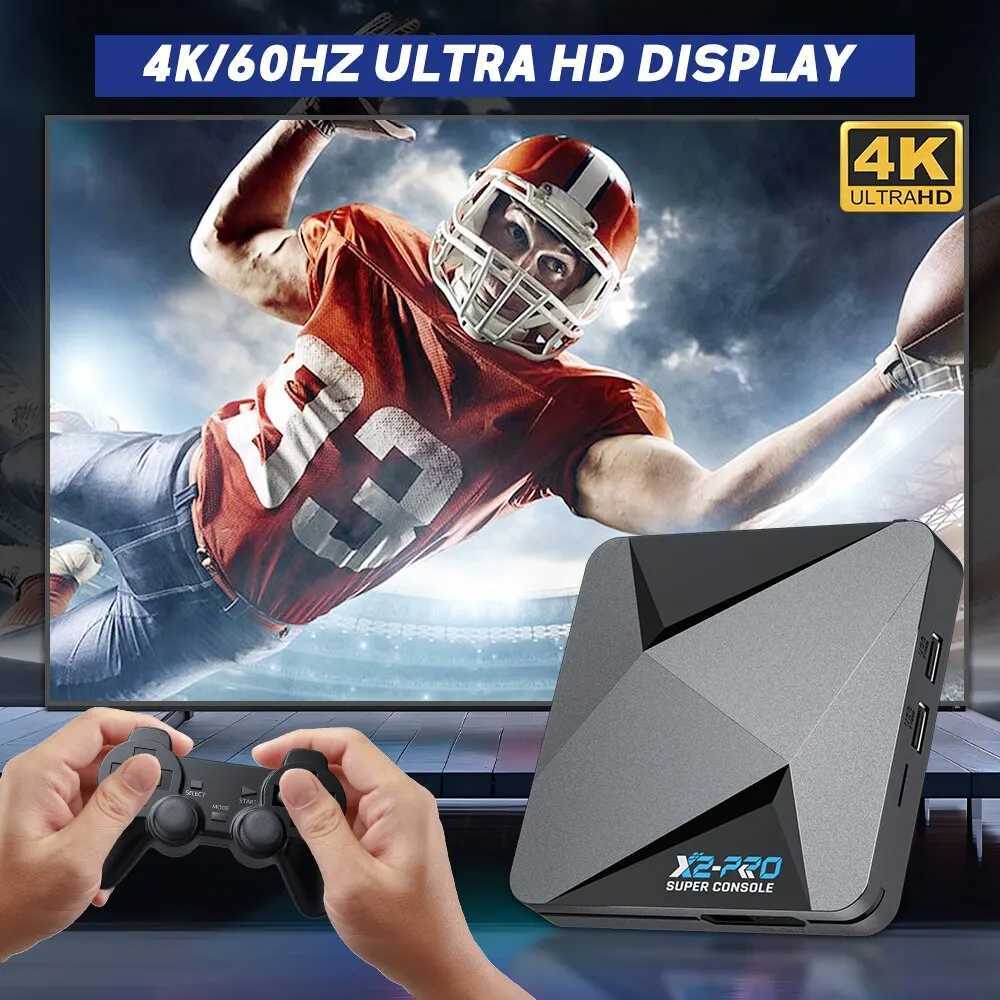 KINHANK Retro Video Game Console er X2 Pro with 90000 Video Games for PS1/DC/MAME/SS with Gamepad Kid Gift Game Box Y241109
