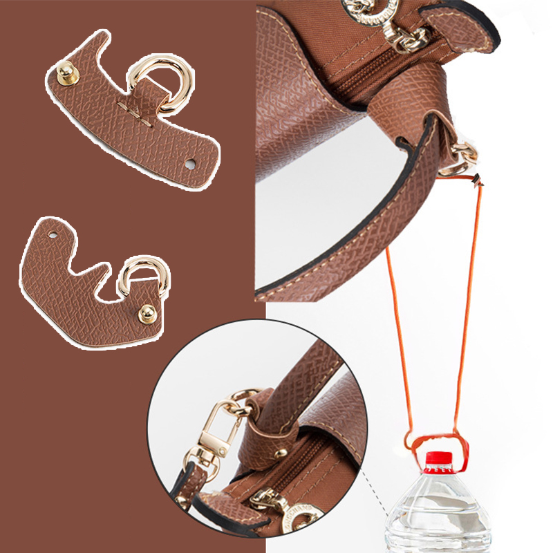 Bag Strap For Longchamp Mini Punch-free Genuine Leather Shoulder Strap Set Transformation Crossbody Strap Bag Accessories