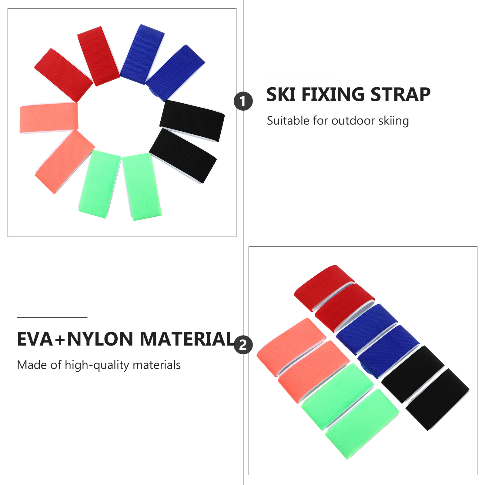 Skistrap Accessories Straps Gifts Carrier Skiing Men Adjustable Tiesskiers Boot Skis Holder Rubber Black Blades Carrying Wraps