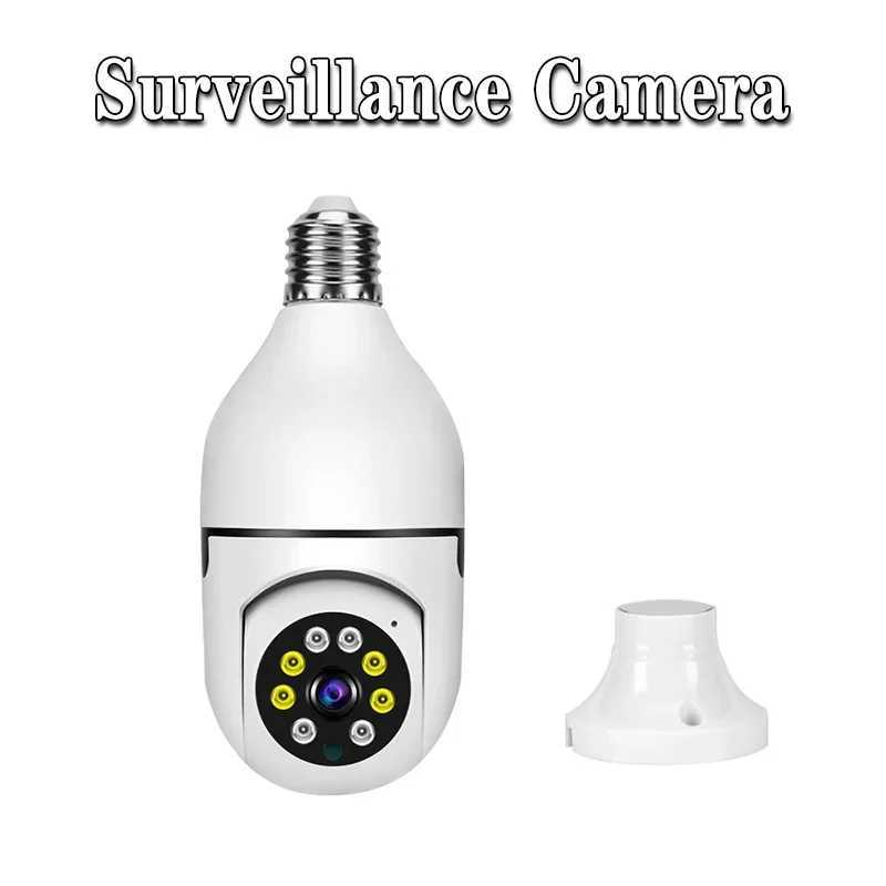 IP Cameras New Smart Bulb Surveillance Camera Full Color Night Vision Automatic Human Tracking Wifi Camera Home Security Monitor Camera 240413