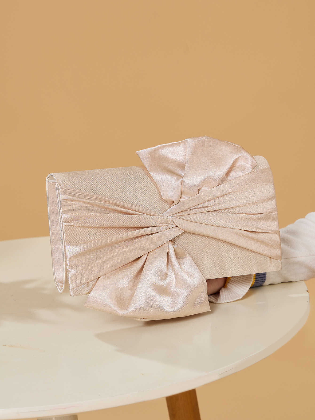 Straight Classic Colored Dinner Bag Bowtie Crossbody Bag Party Bag Bride Bag Evening Gift Bag Ball Party 241114