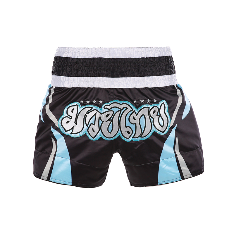 Kickboxing Fight Shorts 2023 New Muay Thai Shorts Satin Ployester Embroidery Boxing Shorts Womens Mens Kids MMA Training Uniform