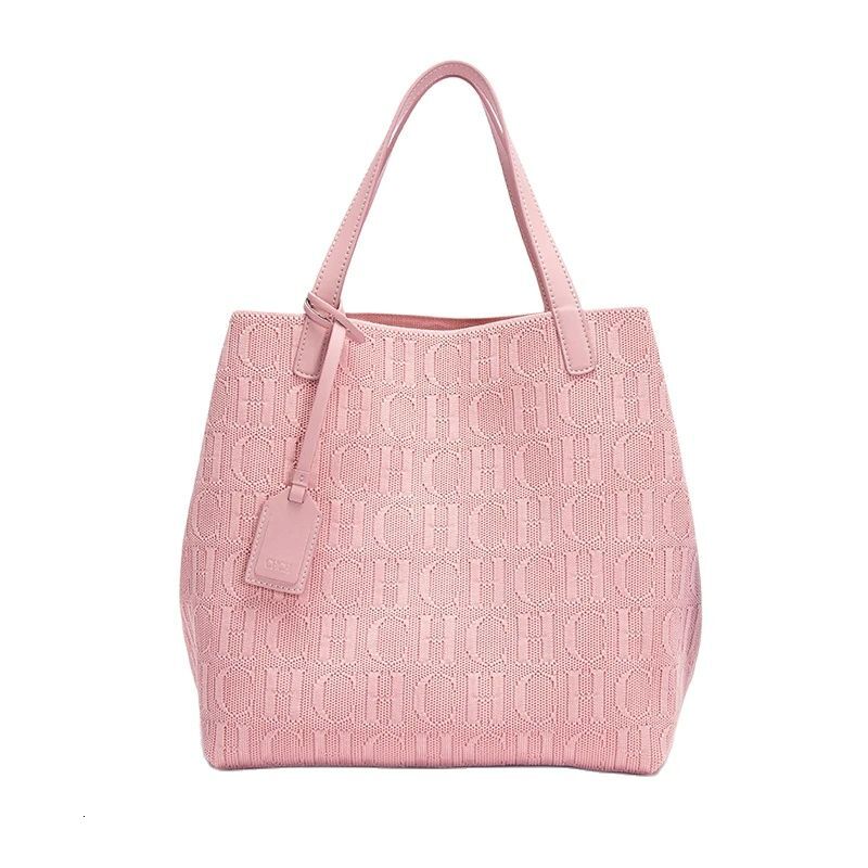 Fashionable Classic New Solid Color Outer Bag Women's Exquisite Handcrafted Weaving Large Capacity Handbag Cotton Fabric