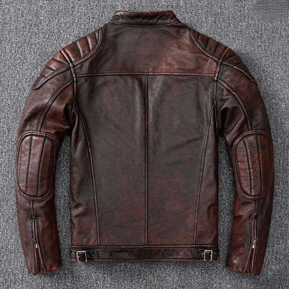 Men's jacket designer autumn fashion leather jacket outdoor motorcycle style zipper pocket design long sleeve motorcycle coat classic style hands