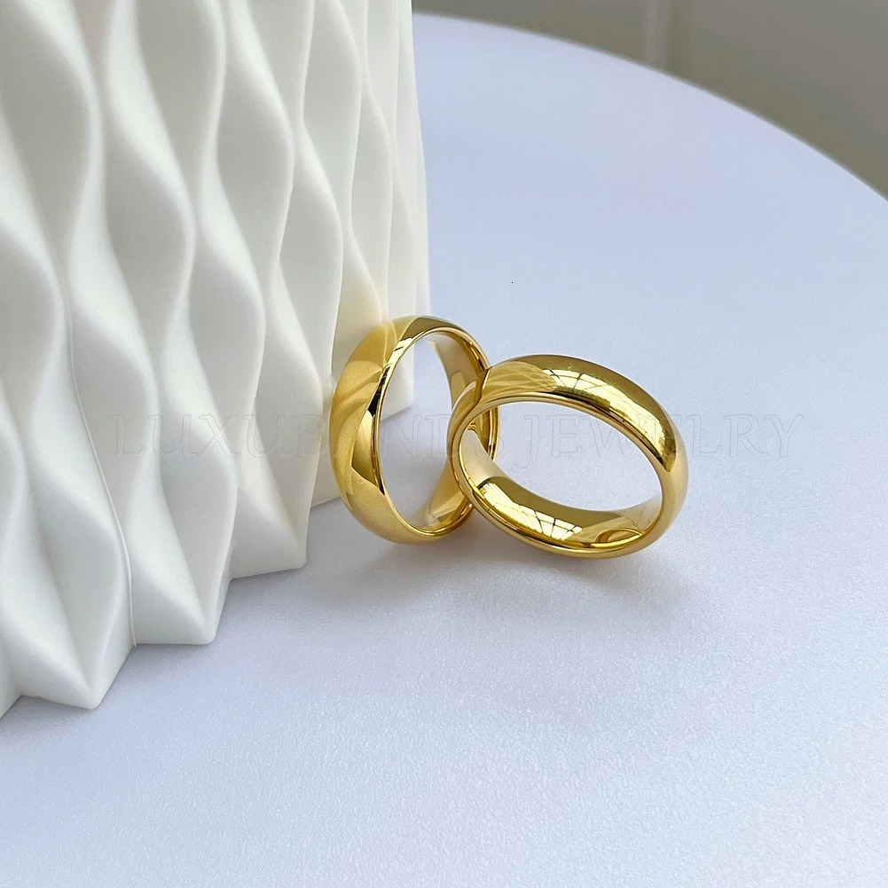 Marriage Rings For Couples Tungsten Carbide 8mm Domed Bands Men Accessories 2mm Womens Jewelry Engagement Ring Comfort Fit 240401