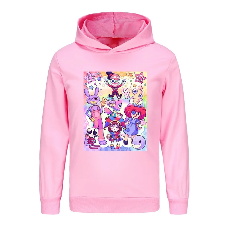 The Amazing Digital Circus Jax 2-16 years Printed Hoodies Sweatshirts Kawaii Harajuku Long Sleeve Pullovers Streetwear Tops for
