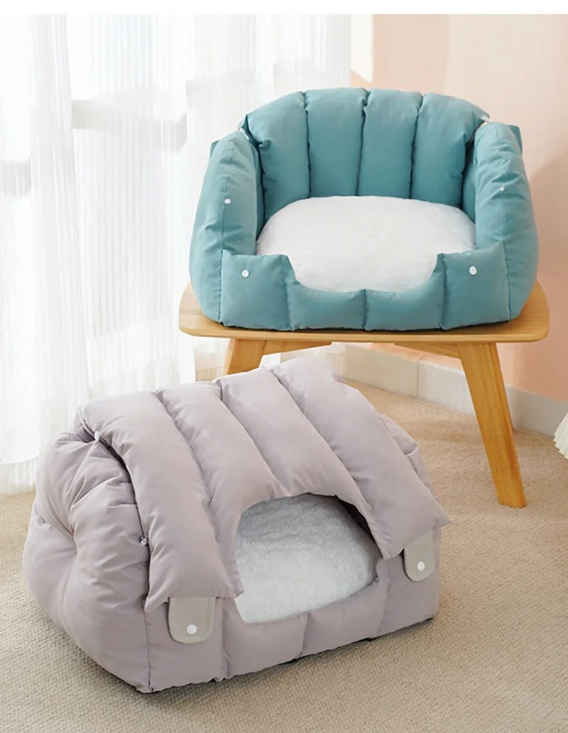 Arched Cat Bed Warm Cave Cat House Comfortable Sleep Bag for Cats Soft Kitten Puppy Sofa Cat Sleeping Bed Pet Supplies