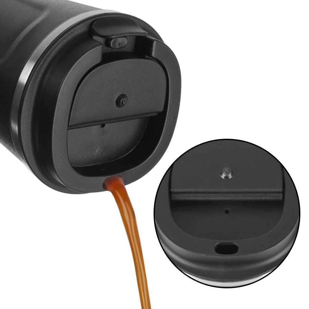 Hot Coffee Double Stainless Steel Coffee G for Tea and Coffee 380/510ML Leakage Prevention Travel Hot Cup Car Hot Coffee G Y241114