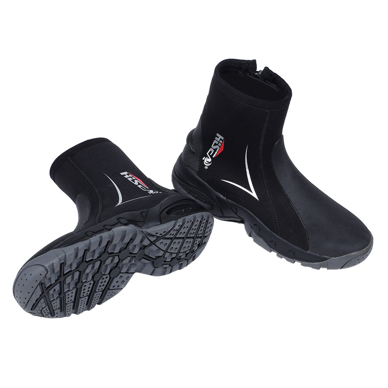 3MM Neoprene Diving Boots Mens Women Fly River tracing Rock Fishing Shoes Waterproof Wear-resistant Upstream Shoes Keep Warm ca4b0 21ccf