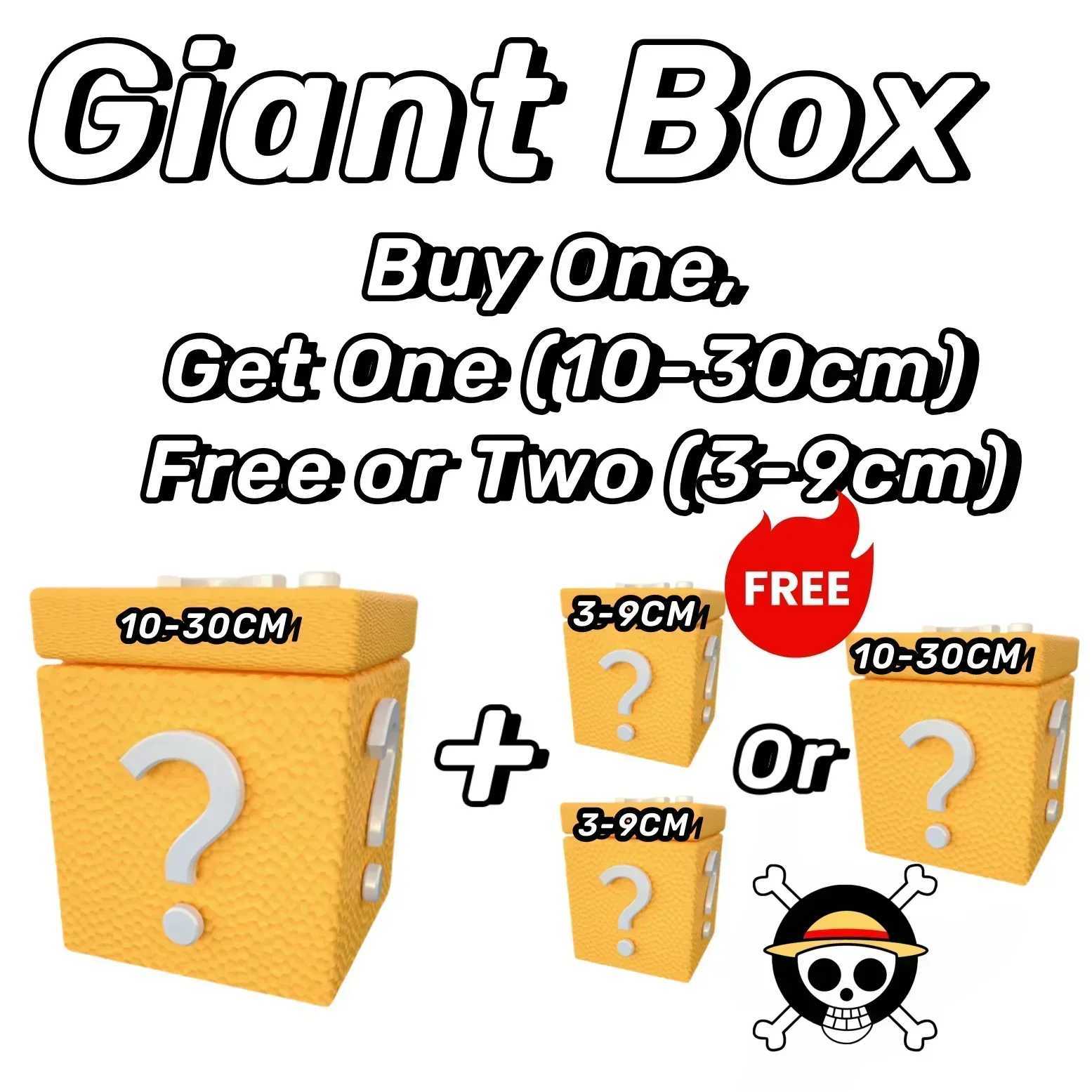 One Piece Anime Character Chart Mystery Box Surprise Luffy Gear 5 Emperor Lucky Box Blind Box 4 10-30cm W241114