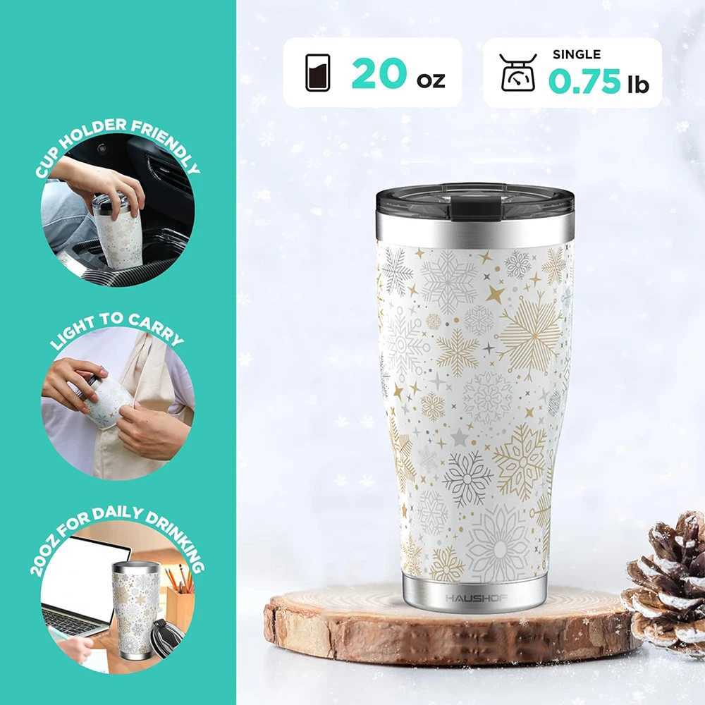 20oz stainless steel coffee hot bottle hot g Christmas vacuum foil coffee cup travel portable crazy bottle Y241114