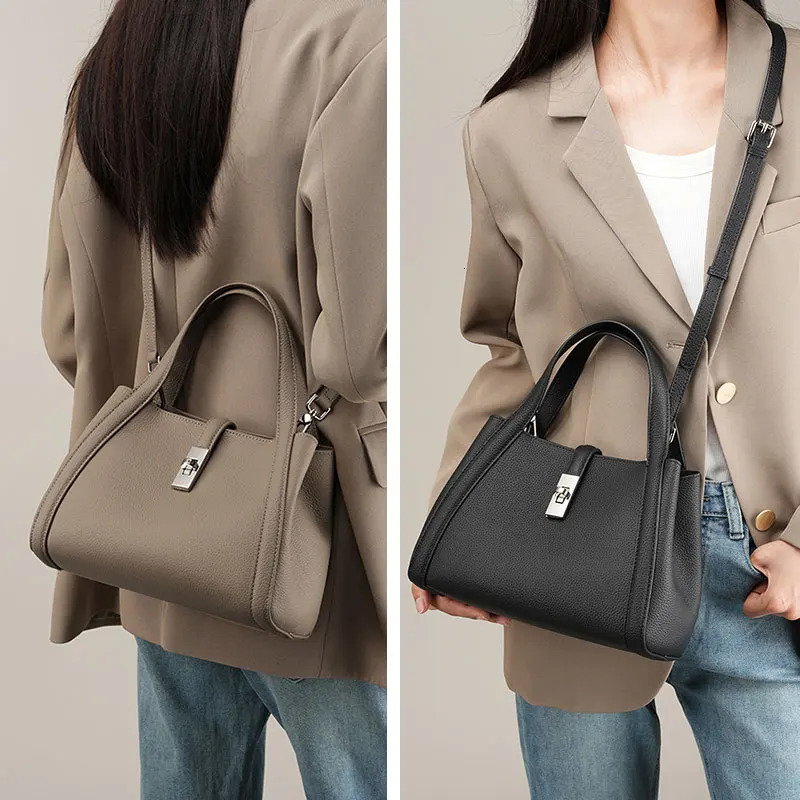 Womens Bag Genuine Leather Handbags Fashion Cowhide Women Crossbody Shoulder Bags 2307 241114