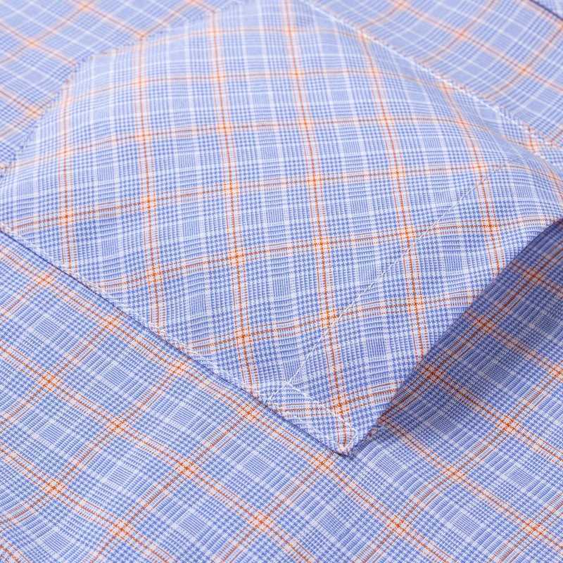 Pure 100% Cotton Plaid Shirts For Mens Long Sleeve High Grade Business Casual Checked Shirt Men Comfortable Office Formal WorkXJ24113