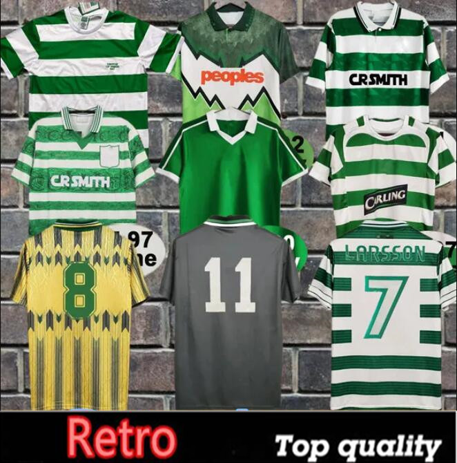 1982 2002 Celts Soccer Jerseys LAMBERT RETRO Mens Soccer Jerseys LARSSON VIDUKA MORAVCIK MJALLBY BLINKER BRATTBAKK Home Away Short Sleeve Football Shirts