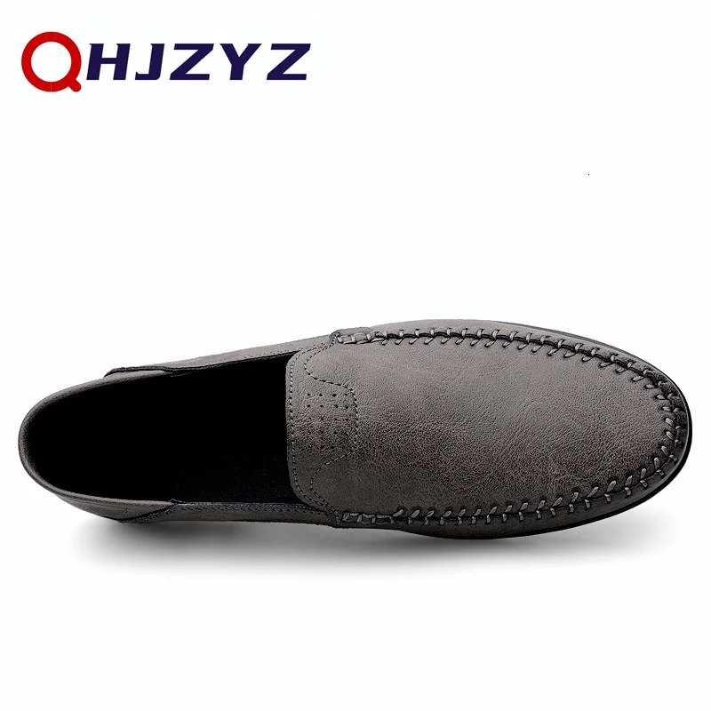 genuine leather mens Loafers Moccasins shoes er mens casual handmade formal slider mens boat shoes Zapatillas Hombre 241113