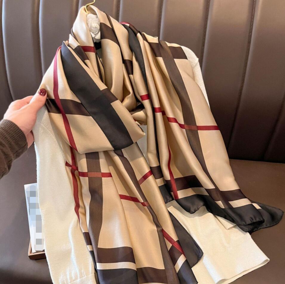 Wholesale Fashion Scarf Silk Scarves Spring Chiffon Stripe Flower Print Beach Towel Scarf Elegance Women Girl Sunscreen Thin Gauze Scarf Long Scarves Wrap 90*180cm