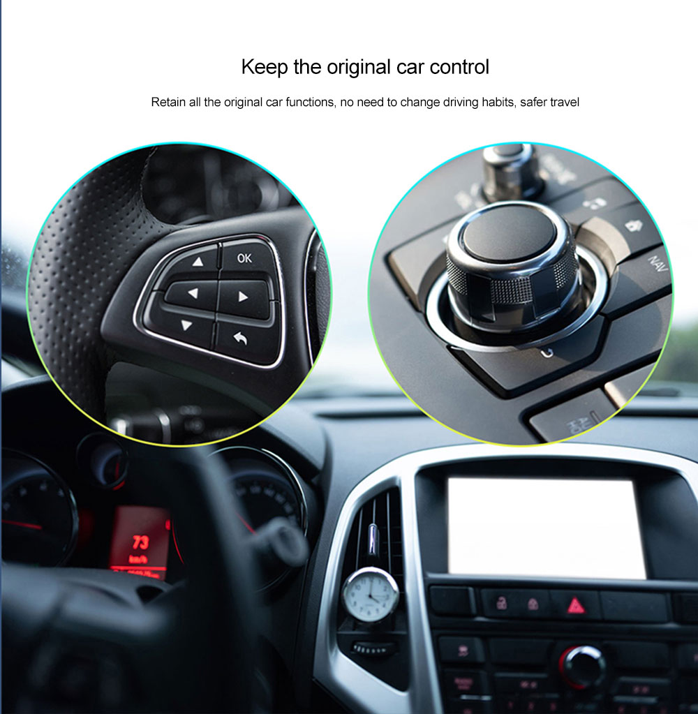 KBOX LED Light android 13 car play ai box Qualcomm SM6225 chipset 4gb 64gb SIM card wireless carplay adapter magic box