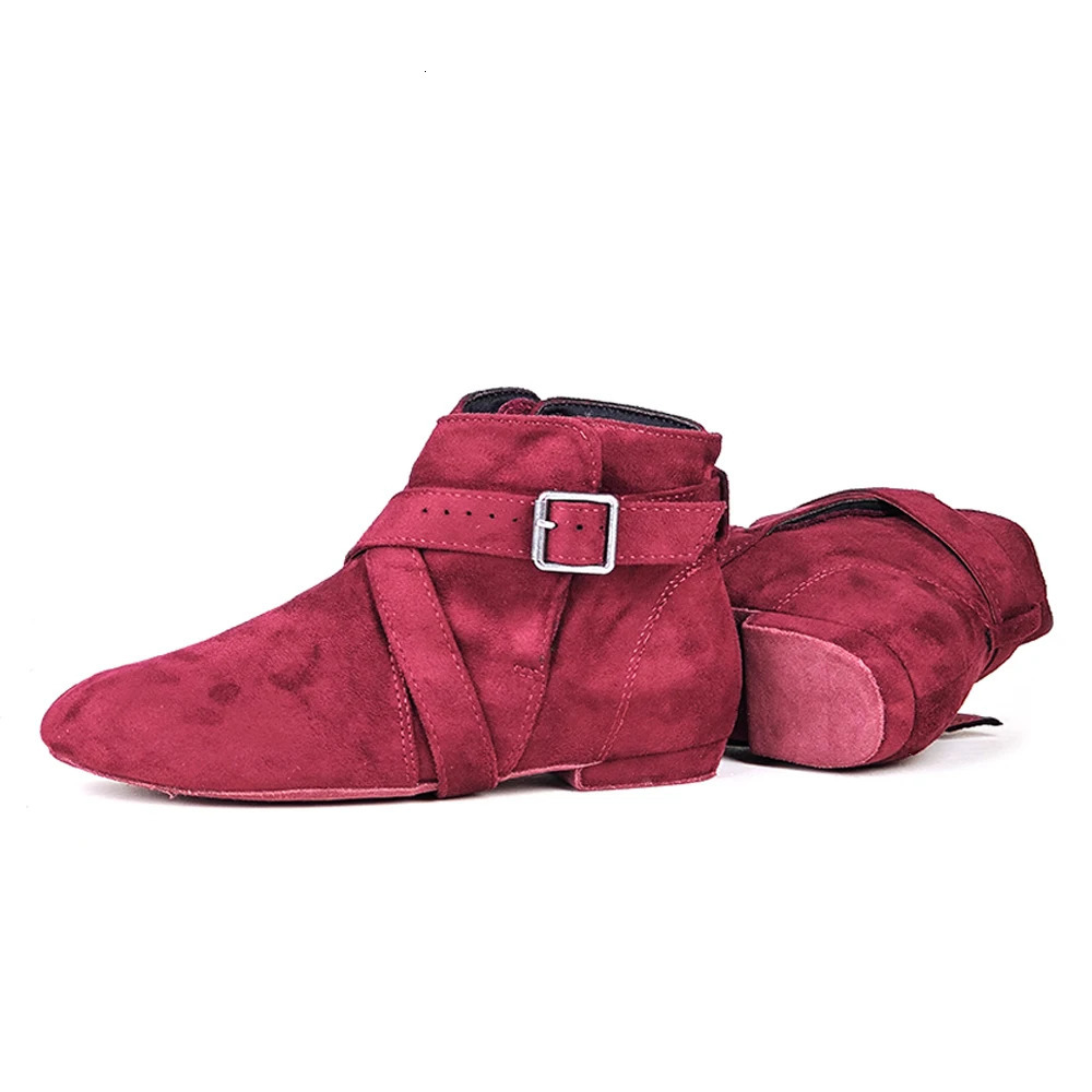 Jouncing Urban Soul Short Tube Ethnic Dance Women Line Dancing Women Dancing Salsa Western Country Suede Long Dance Boots 241113