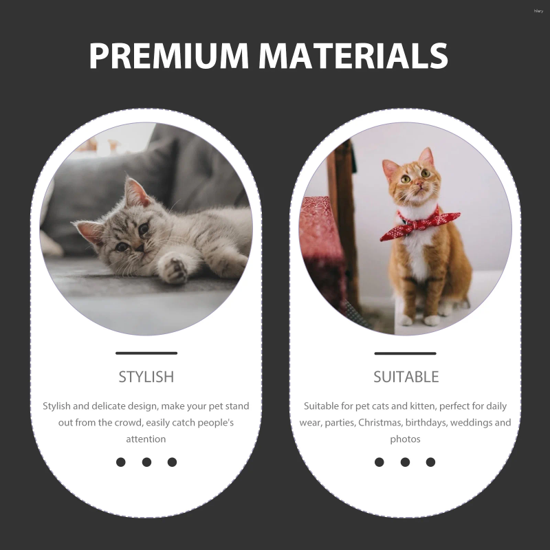 Dog Collars Pet Collar Adorable Breakaway Kitten Neck For Party Adjustable Decorate