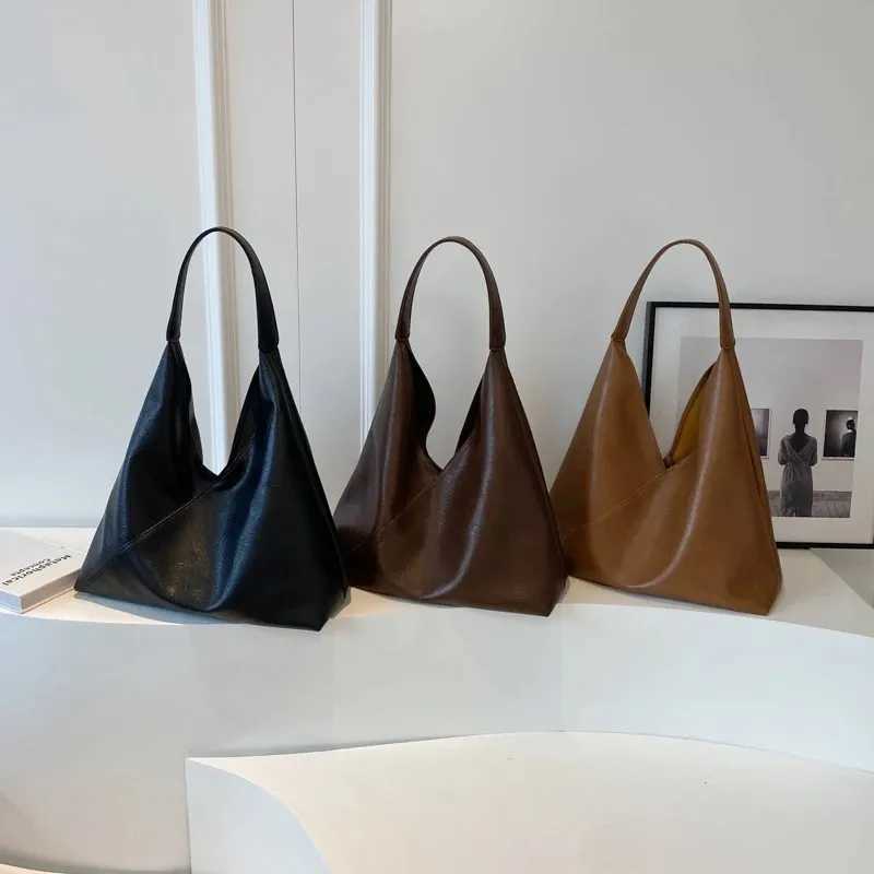 Leather Handbags Wen Luxury Fi Brown Large Capacity Shoder Bags Shopping Tote Bags 2024 New Big Underarm Hobo Bag Z250514