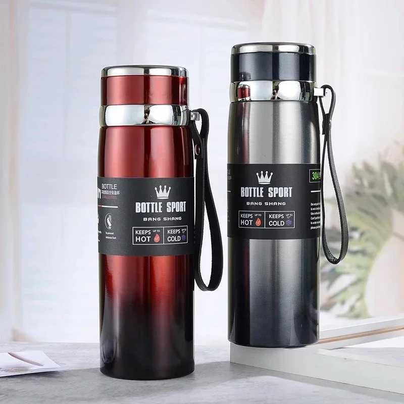 Hot water bottle for keeping hot and cold used for coffee tea vacuum flame stainless steel hot water bottle gift Y241114