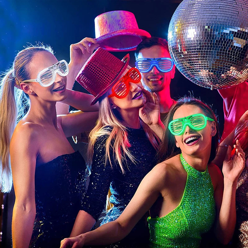 8/15/30/50 Pcs Night Light LED Glasses Party Helps Light Up Sunglasses Neon Shining Glasses Childrens Party Supplies241114