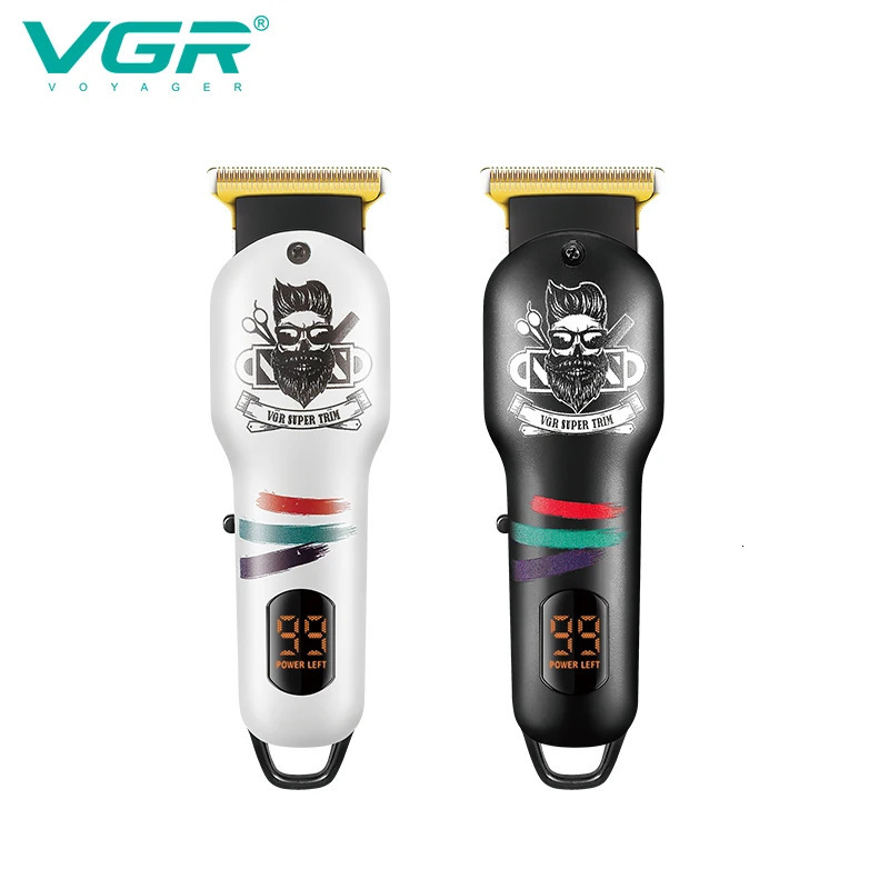 VGR V-971 Beard Trimmer Barber Clipper Cordless Professional Rechargeable Hair Trimmer for Men Fireplaces and Stoves Accesories 240412