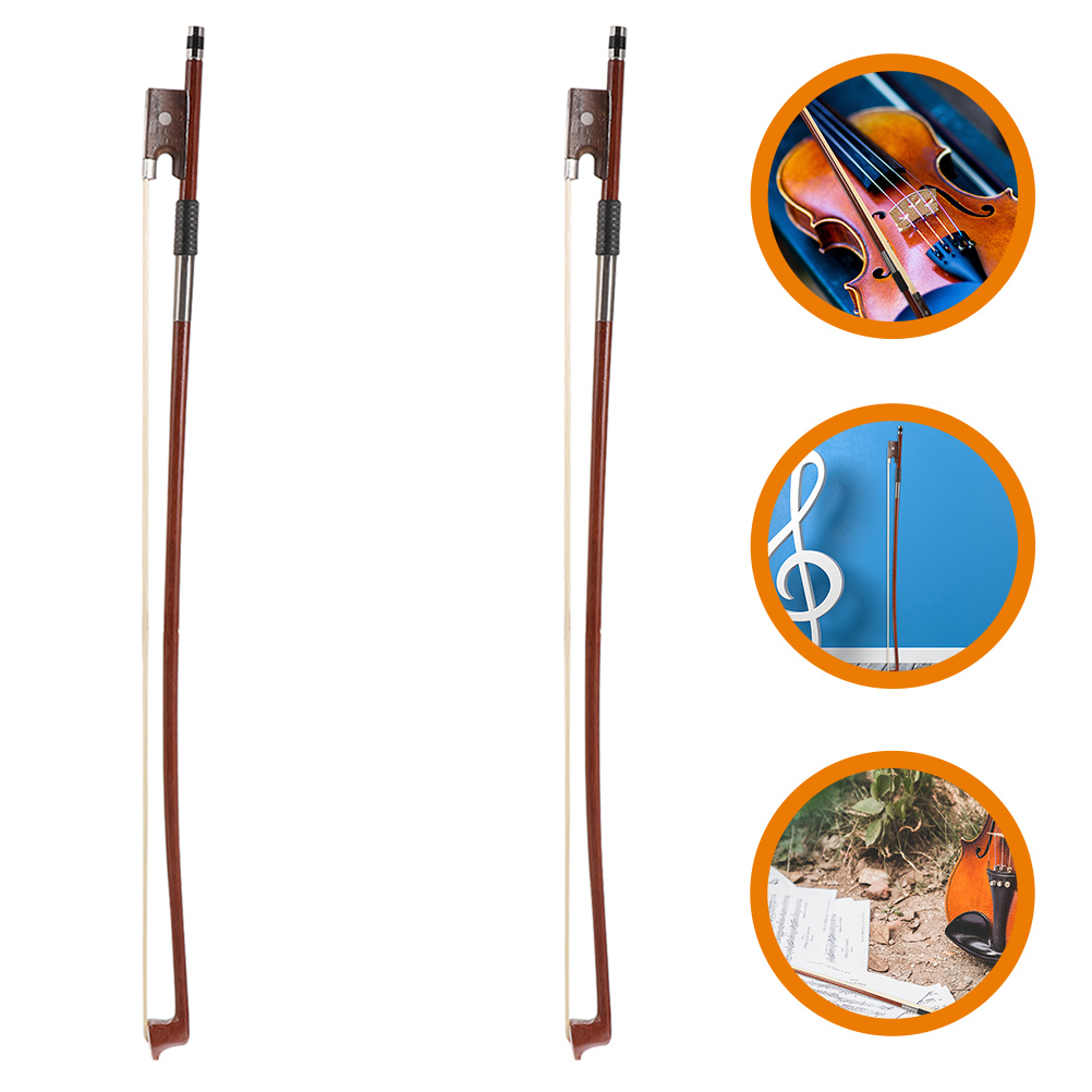 Instrument Parts Violin Bow Replacement Well Balanced Wood Made Accessory Musical Instruments