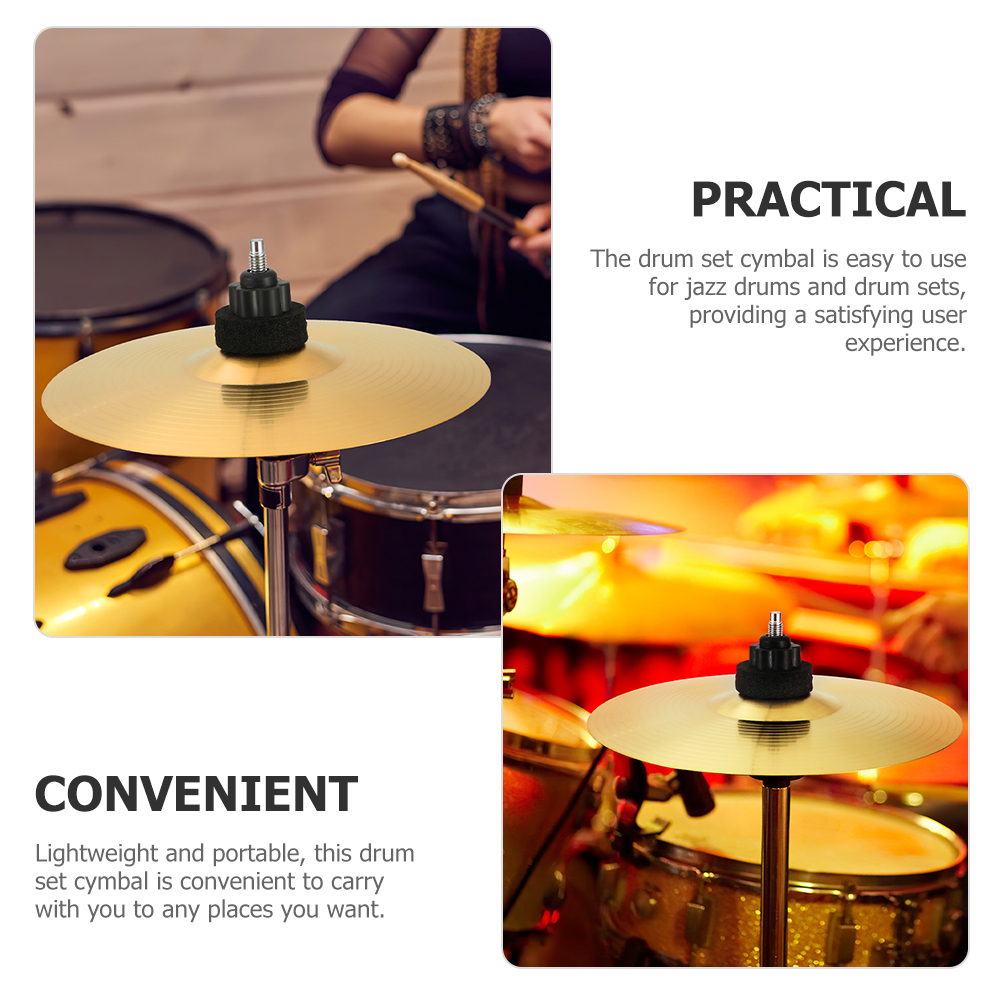 2pcs Drum Cymbals Splash Cymbals Metal Drum Set Cymbal Practice Drum Cymbals