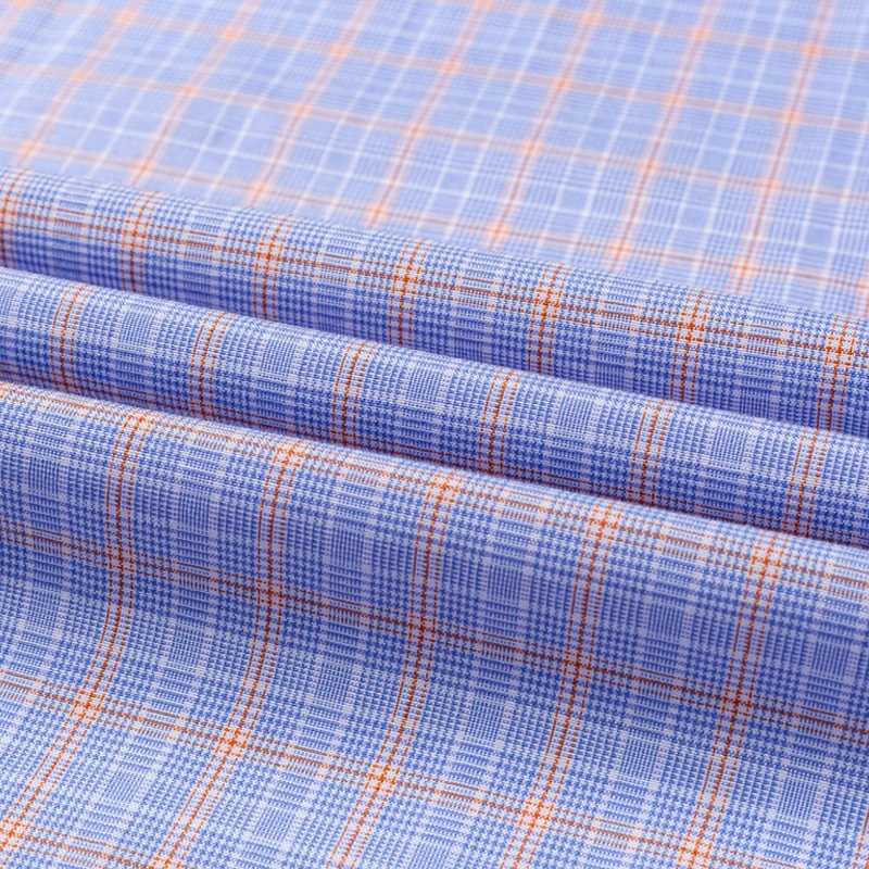 Pure 100% Cotton Plaid Shirts For Mens Long Sleeve High Grade Business Casual Checked Shirt Men Comfortable Office Formal WorkXJ24113