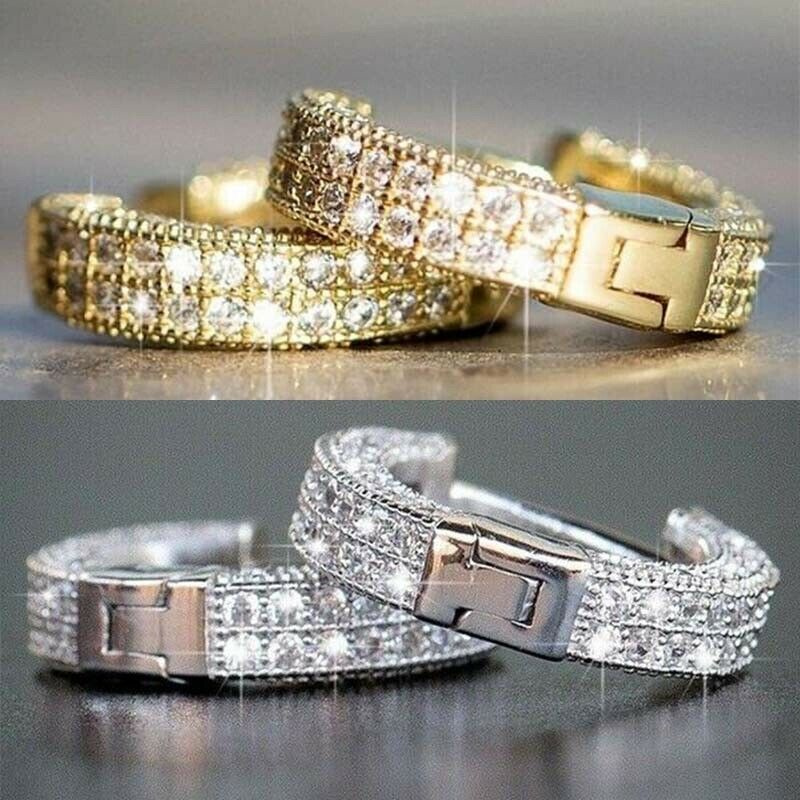 Designer Earrings Luxury Iced Out CZ Zircon Stud Earring Bling Men Women Diamond Studs Earings Hip Hop Jewelry Rapper Hiphop Mother Gifts brincos