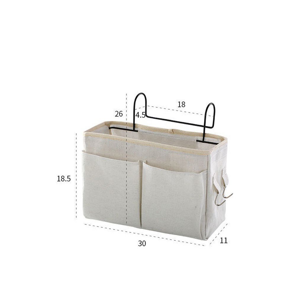 Fashion Simple Bag Organizer Pocket Portable Hook Hanging Storage Bag Baby Diaper Bag Baby Bed Accessories Bed Hanging Basket