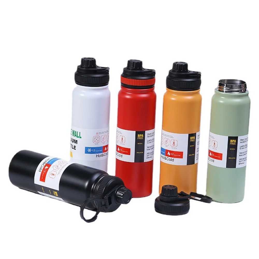 600ML/800ML outdoor hot portable kettle water bottle with tea filter 304 stainless steel hot cup leak proof flame movement Y241114