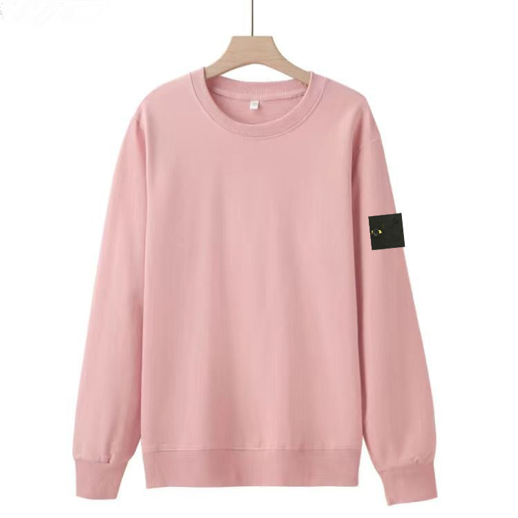 25ss TOPstoney stones jacket Pure cotton ribbed long-sleeved T-shirt for women autumn and winter loose bottoming shirt clothes for men round neck pullover