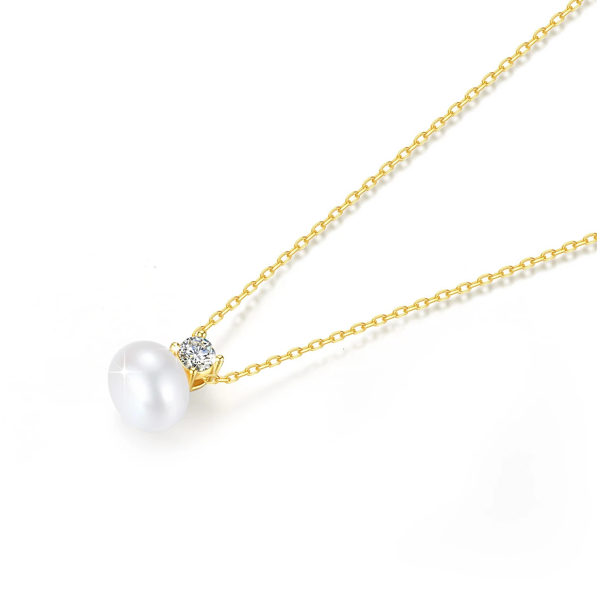 100% genuine 18K gold pearl necklace AU750 K gold pendant with wedding jewelry gift 2024 certificate 241113