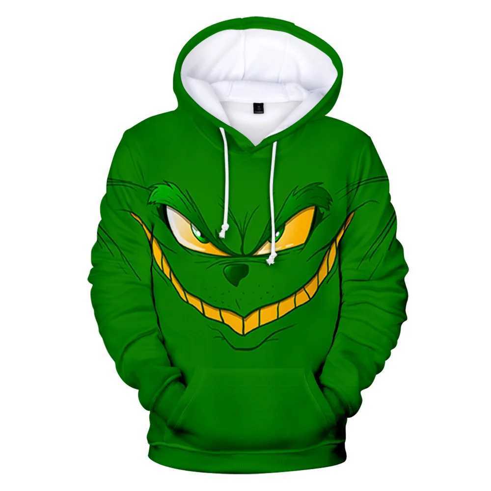 Christmas Harajuku Mens Super Dalian Hoodie Fashion 3D Printing Autumn New Sportswear Hip Hop Trend y2k Clothing Womens Pullover W241114