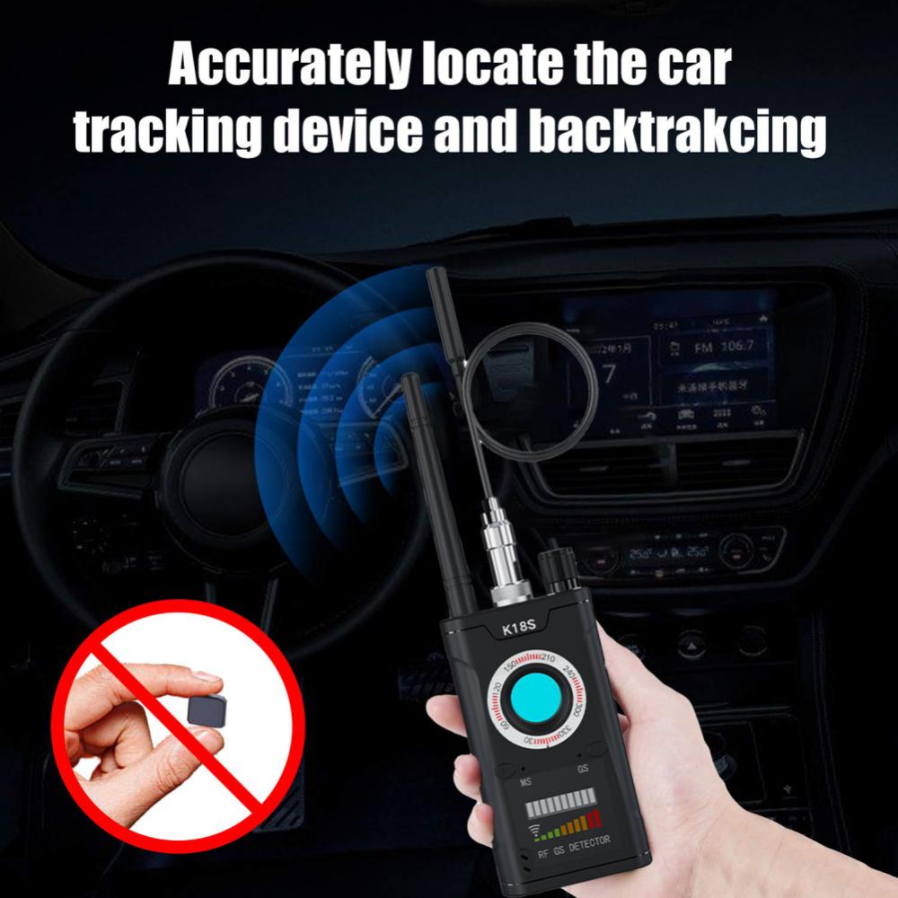 K18S Multifunction Eavesdropping Hidden Camera Detector RF Wireless Gsm Sound Signal Wiretapping GPS Tracker Cam Detector Bug
