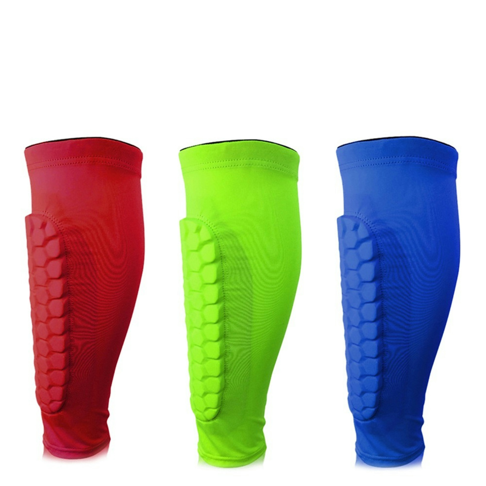 1pcs Honeycomb Soccer Shin Guards Football Shields Sports Legging Shinguards Leg Sleeves Protective Calf Gear Shank Protector fc4c4 05606