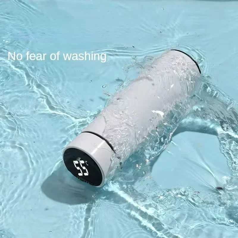 500Ml hot water bottle smart cup with temperature display 304 stainless steel vacuum coated smart coffee cup Y241114