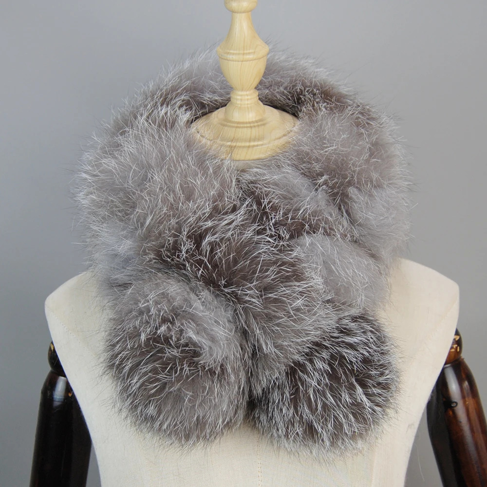 Style Fashion 100 High End Real fur collar Woman comfortable real scarf Lady Elegant 241113
