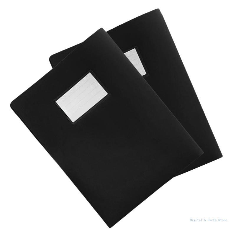 M17F 2Pcs File Folder Two Pocket Folder with Clear Label Window, Letter Size Paper Folders Document Folder for Office School