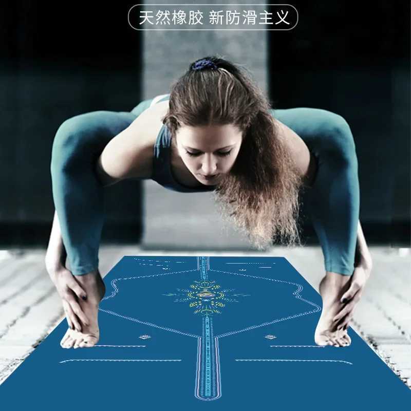 Zen Rhyme Newest Pu Natural Rubber Yoga Mat Sports Anti-Slip Home Fitn Workout Exercise tapis caoutchouc gym accoriesXJ241114