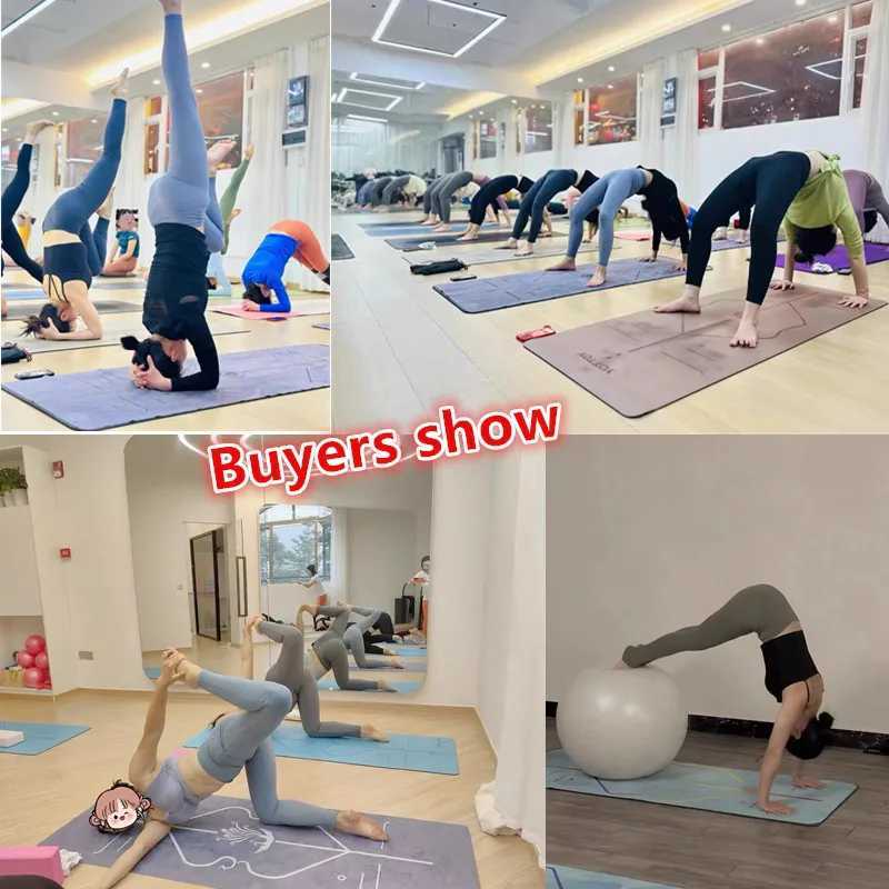 Yoga Mat Foldab Anti Slip Suede Sports Mat Natural Rubber Fitn Mat Pilates Gym Exercise PadsXJ241114