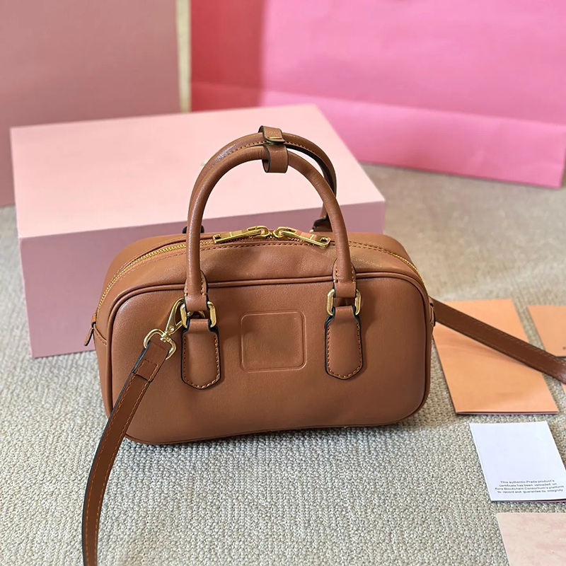 Womens Boston Bag Designer Handbag Bowling Women Evening Bags Luxury Handbag Leather Messenger Makeup Clutch Shoulder Bag Cross Body Tote Bag