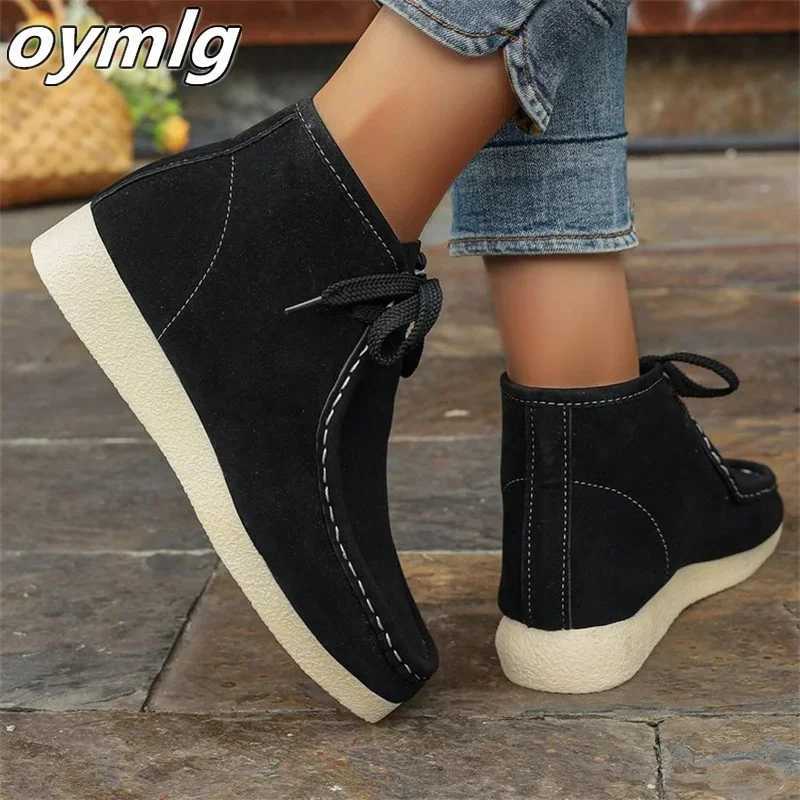 New casual and sturdy single shoes for with thick round toes increased sole and upper M241113