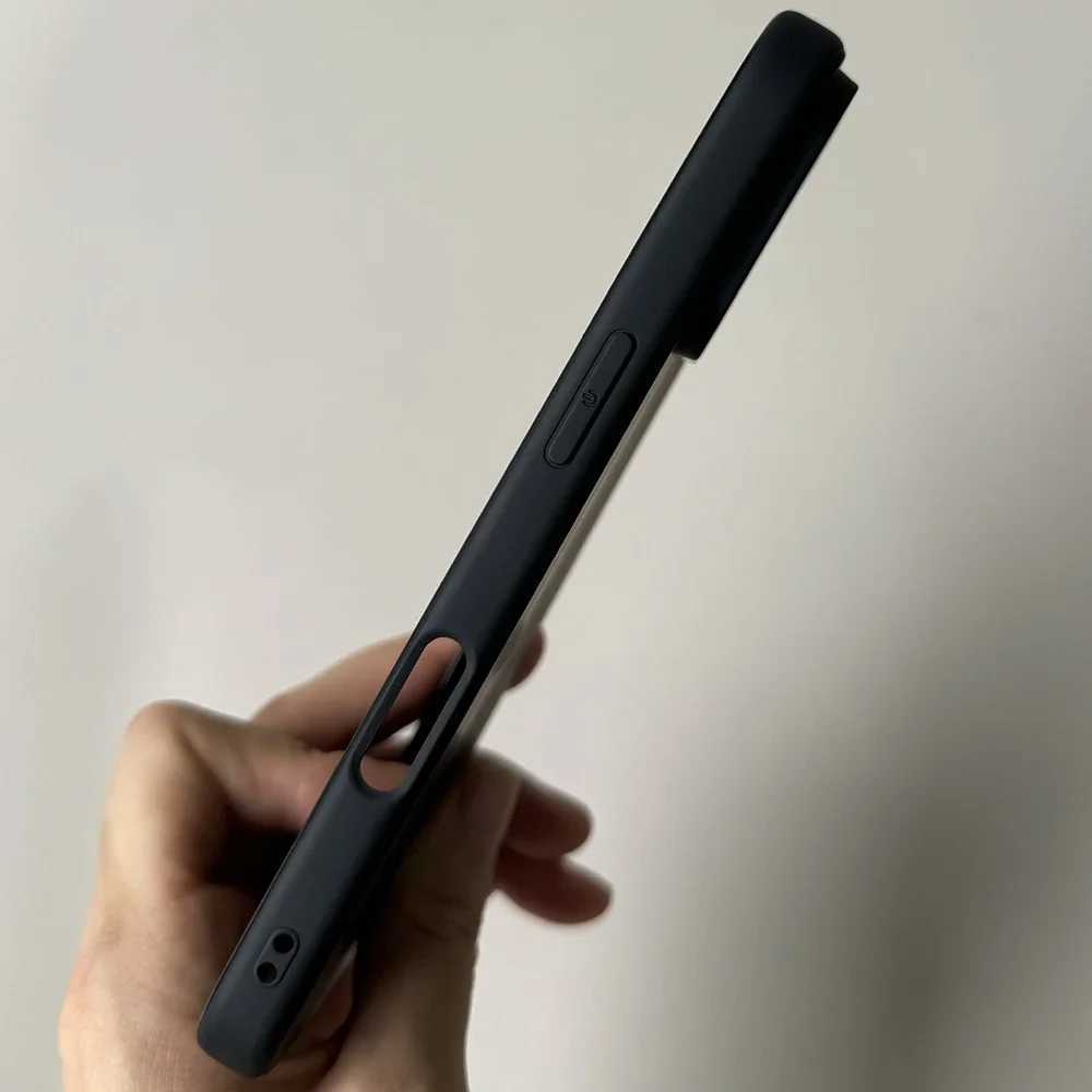 Luxury Full Black Silicone Matte Phone Case For 16 15 14 13 12 11 Pro Max 16 15 14 7 8 Plus Back Cover TPU Soft CaseXJ250321