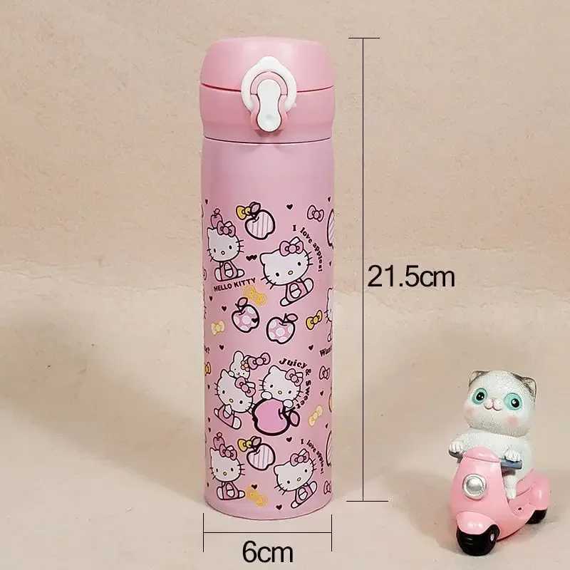 Insulated Water Bottle 304 stainless steel fashionable vacuum hot cup bouncing cup student holiday gift cute cartoon Y241114