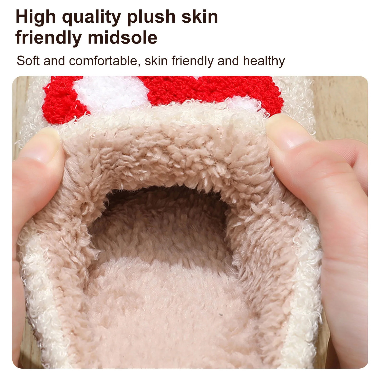 Womens Christmas slider soft plush fuzzy winter holiday slider retro slider comfortable bedroom Christmas slider indoor 241113