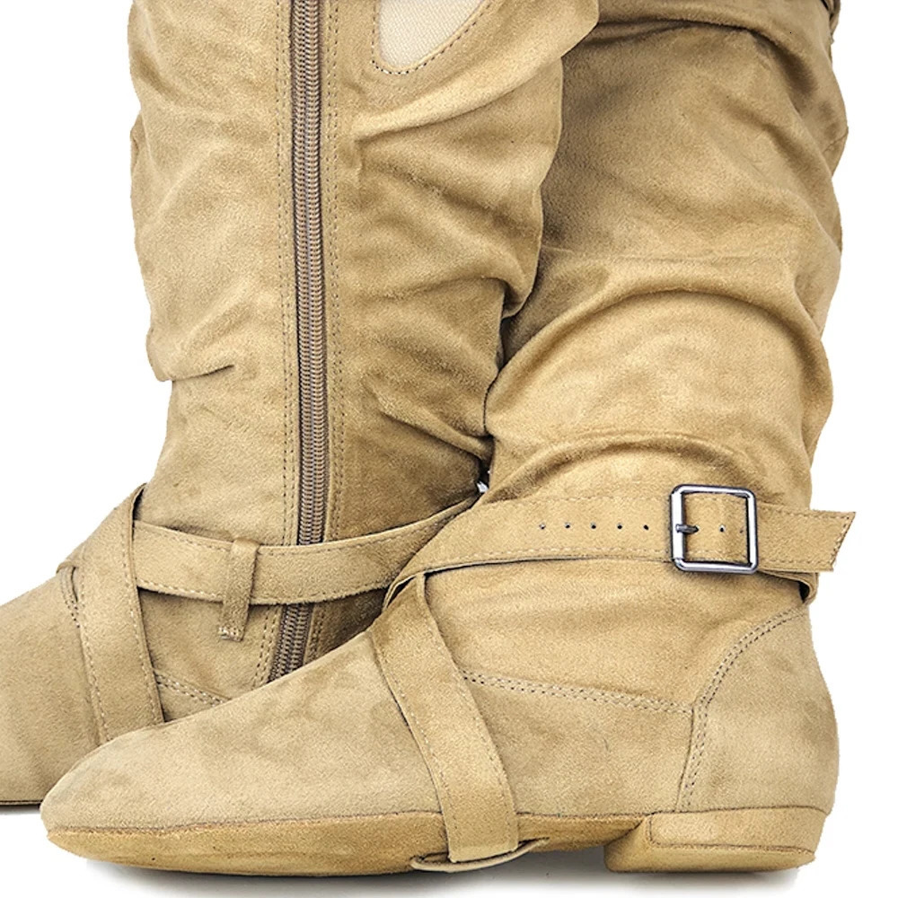 Jounning Womens Line Dance Boots Lace Up Boots Green Salsa Latin Dance Country Dance Boots 241113