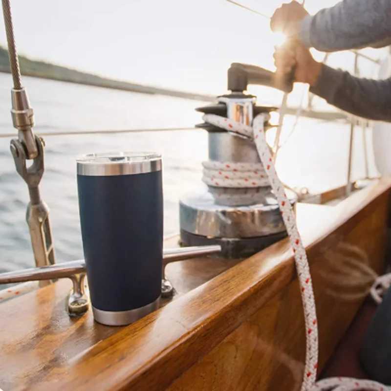 2024 new He cooler hot stainless steel painted double wall 30oz tea coffee vacuum valve cover Y241114